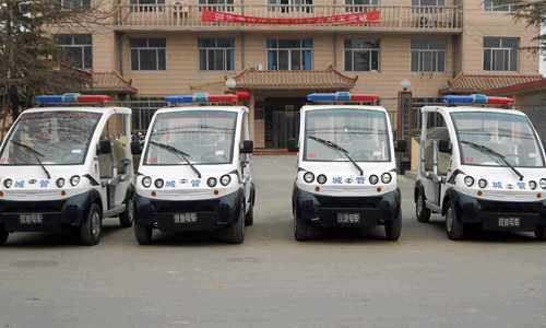 躍迪電動(dòng)巡邏車(chē)饒陽(yáng)縣住建局配備現(xiàn)場(chǎng)