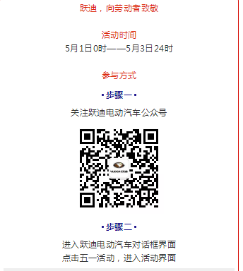 躍迪五一紅包大派送，同志們，上啊！