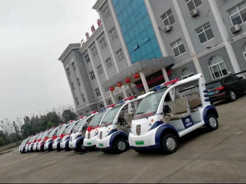 躍迪電動(dòng)警用巡邏車批量發(fā)車一順勢而為 蓄勢待發(fā)